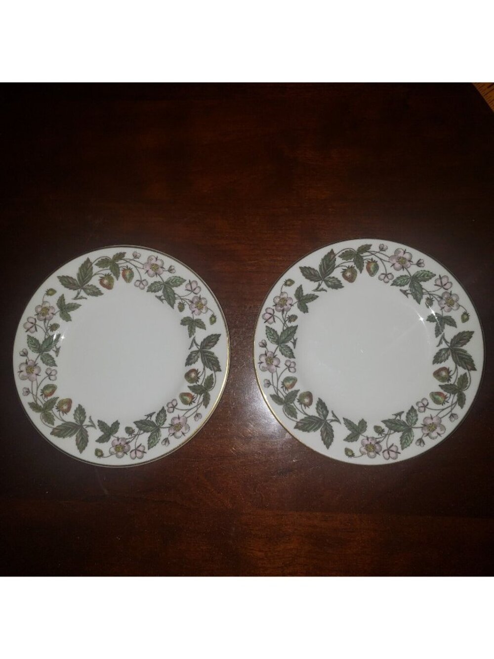 Two Wedgwood Strawberry Hill Dessert or Bread & Butter Plates, 6" AA2